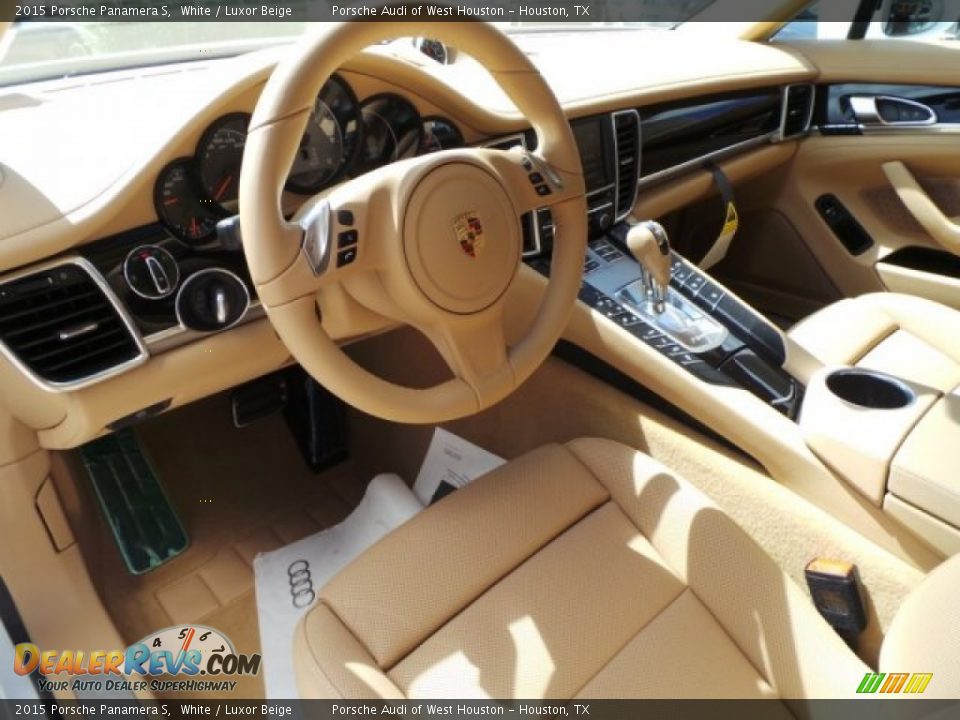 Luxor Beige Interior - 2015 Porsche Panamera S Photo #12