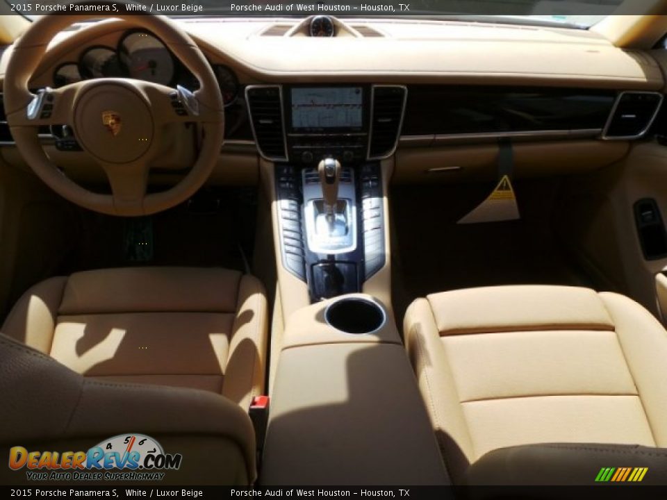 2015 Porsche Panamera S White / Luxor Beige Photo #26
