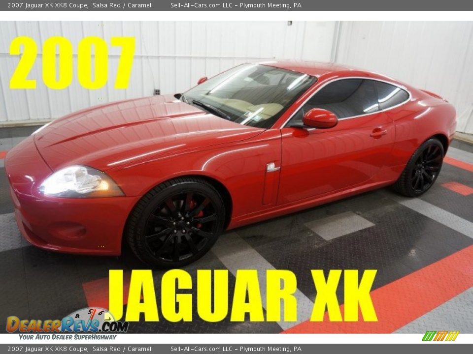 2007 Jaguar XK XK8 Coupe Salsa Red / Caramel Photo #1