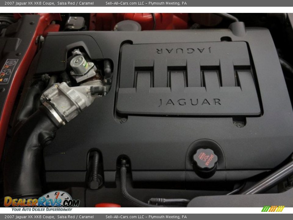 2007 Jaguar XK XK8 Coupe Salsa Red / Caramel Photo #33