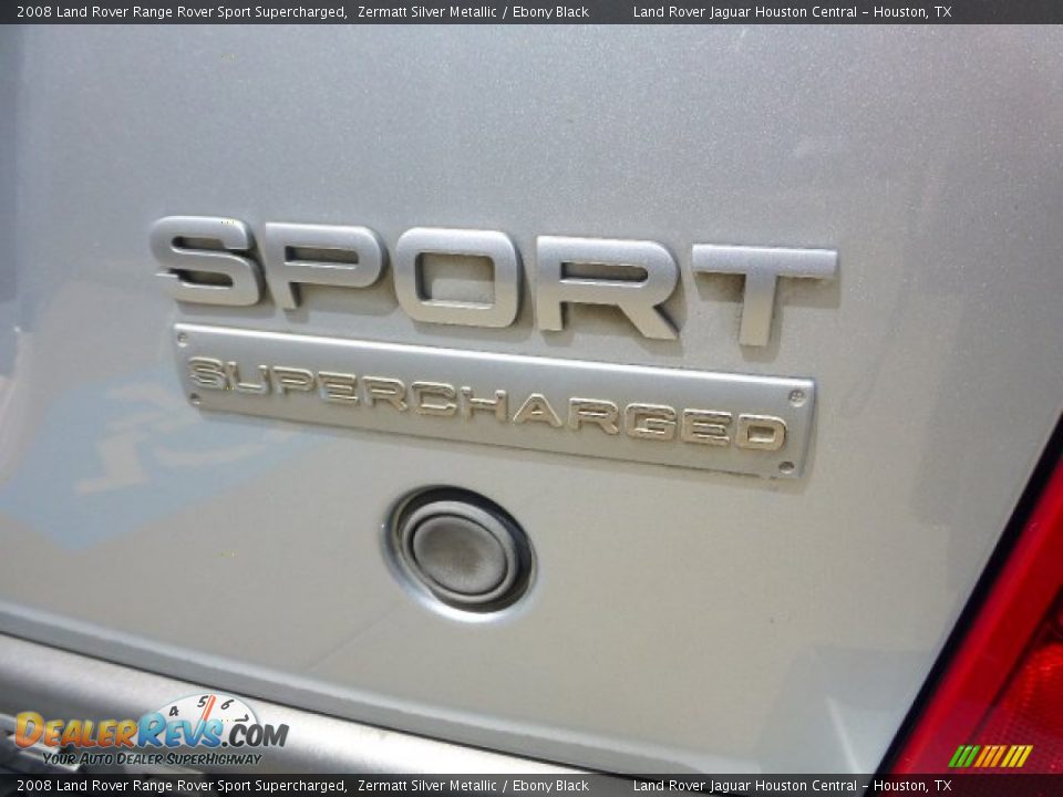 2008 Land Rover Range Rover Sport Supercharged Zermatt Silver Metallic / Ebony Black Photo #7