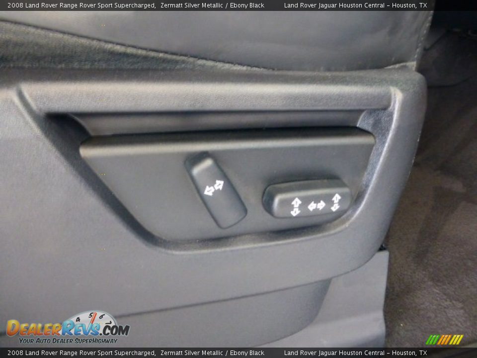 2008 Land Rover Range Rover Sport Supercharged Zermatt Silver Metallic / Ebony Black Photo #11