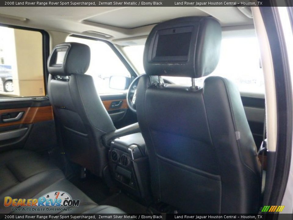 2008 Land Rover Range Rover Sport Supercharged Zermatt Silver Metallic / Ebony Black Photo #13