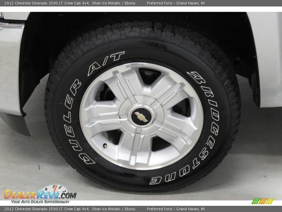 2012 Chevrolet Silverado 1500 LT Crew Cab 4x4 Silver Ice Metallic / Ebony Photo #21