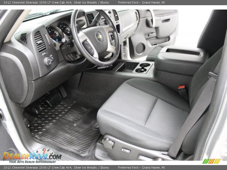 2012 Chevrolet Silverado 1500 LT Crew Cab 4x4 Silver Ice Metallic / Ebony Photo #31