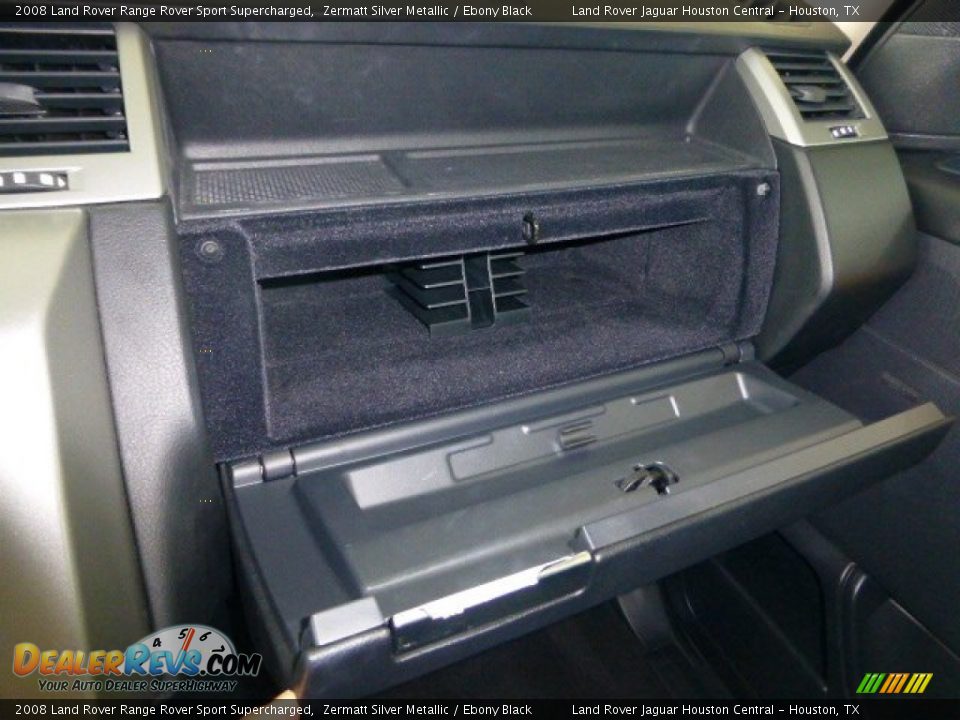 2008 Land Rover Range Rover Sport Supercharged Zermatt Silver Metallic / Ebony Black Photo #36