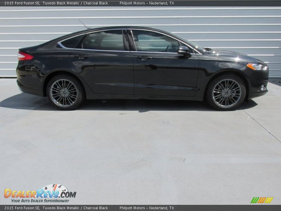 2015 Ford Fusion SE Tuxedo Black Metallic / Charcoal Black Photo #3