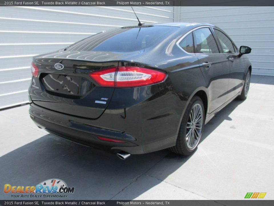 2015 Ford Fusion SE Tuxedo Black Metallic / Charcoal Black Photo #4