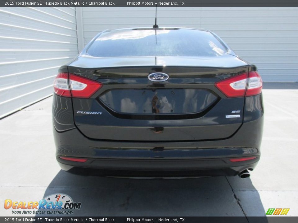 2015 Ford Fusion SE Tuxedo Black Metallic / Charcoal Black Photo #5