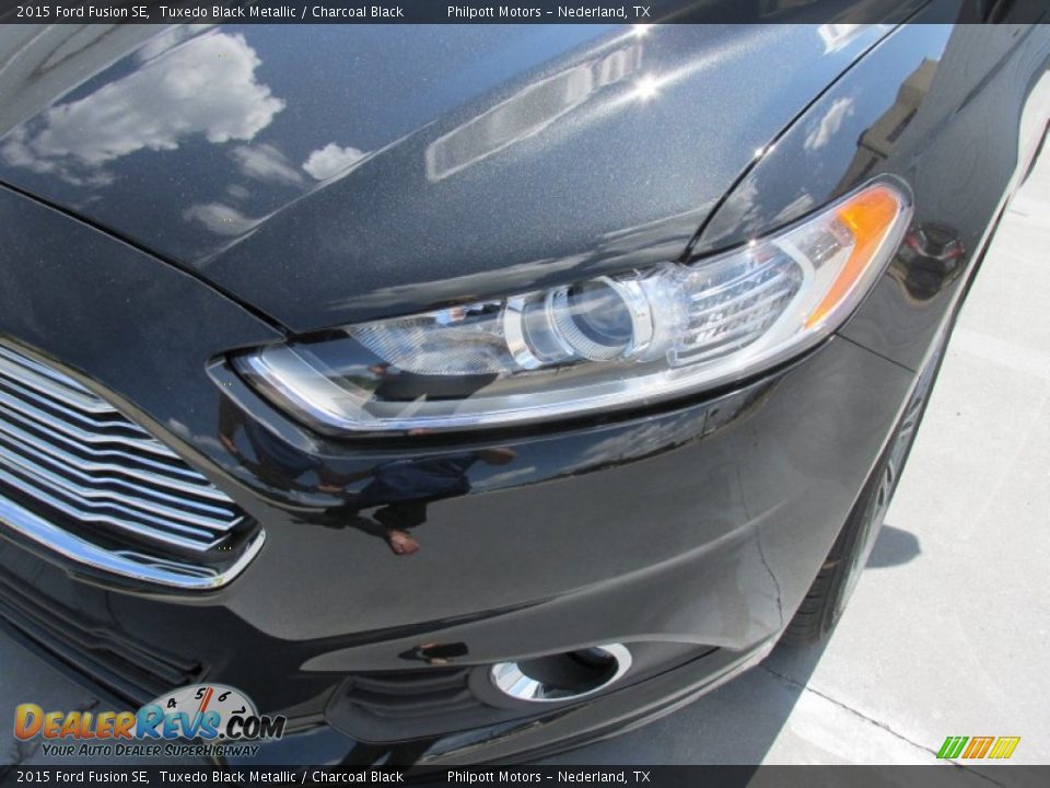 2015 Ford Fusion SE Tuxedo Black Metallic / Charcoal Black Photo #9