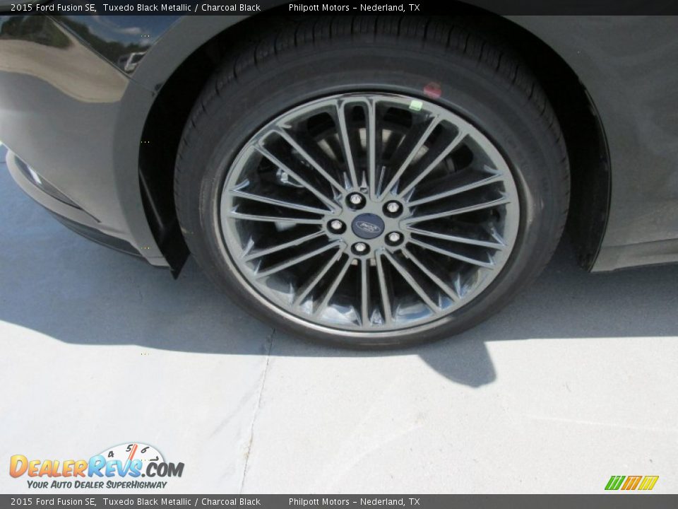 2015 Ford Fusion SE Tuxedo Black Metallic / Charcoal Black Photo #11