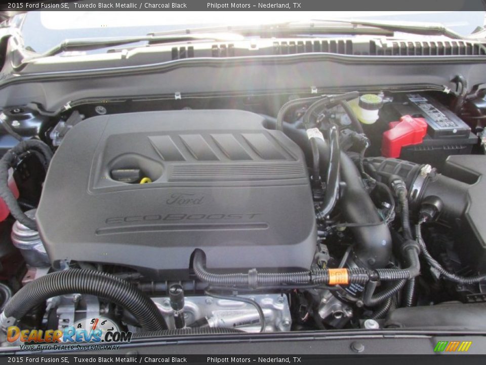 2015 Ford Fusion SE Tuxedo Black Metallic / Charcoal Black Photo #17