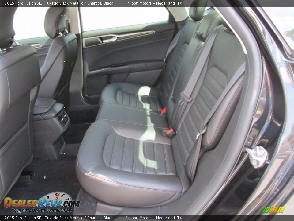 2015 Ford Fusion SE Tuxedo Black Metallic / Charcoal Black Photo #20
