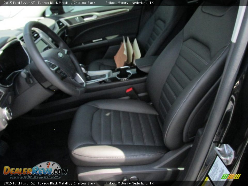 2015 Ford Fusion SE Tuxedo Black Metallic / Charcoal Black Photo #23