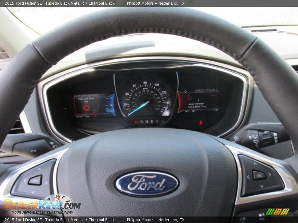 2015 Ford Fusion SE Tuxedo Black Metallic / Charcoal Black Photo #31