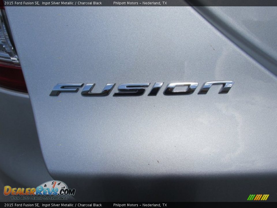 2015 Ford Fusion SE Ingot Silver Metallic / Charcoal Black Photo #14