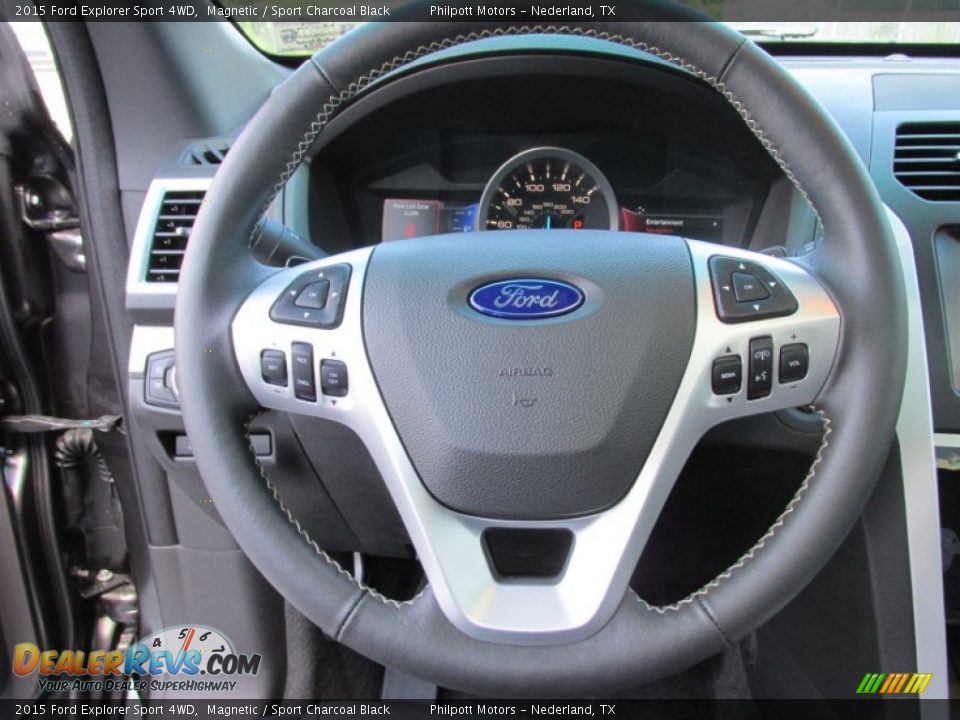 2015 Ford Explorer Sport 4WD Magnetic / Sport Charcoal Black Photo #36