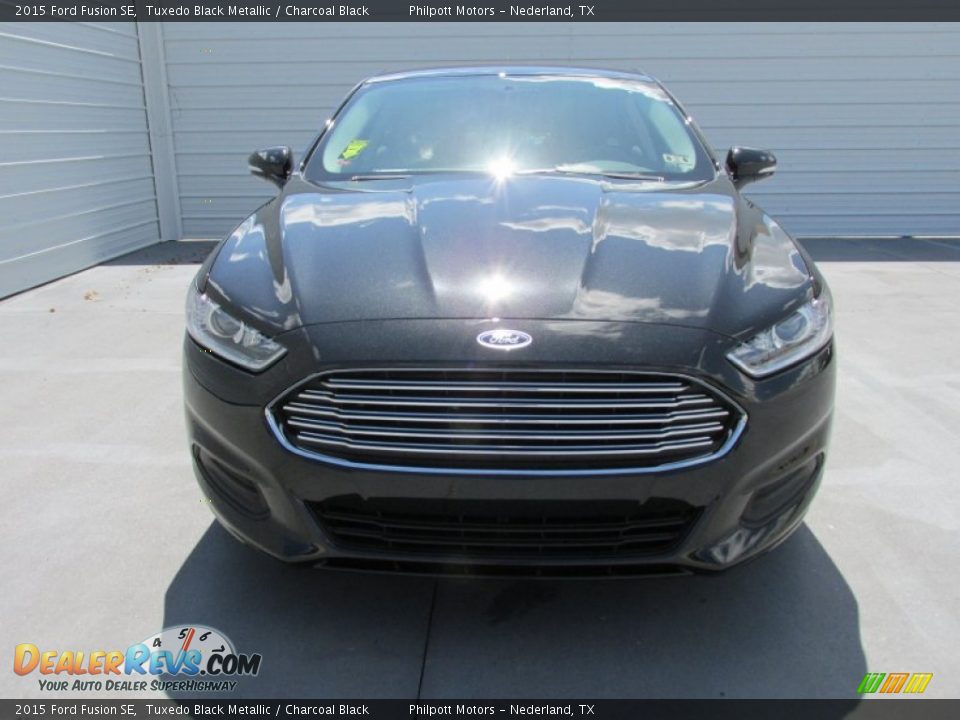 2015 Ford Fusion SE Tuxedo Black Metallic / Charcoal Black Photo #8