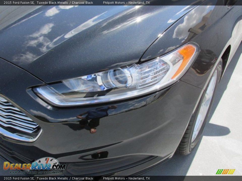 2015 Ford Fusion SE Tuxedo Black Metallic / Charcoal Black Photo #9