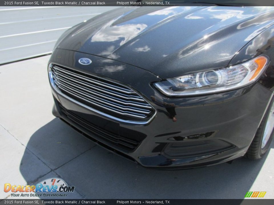 2015 Ford Fusion SE Tuxedo Black Metallic / Charcoal Black Photo #10