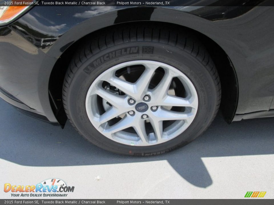 2015 Ford Fusion SE Tuxedo Black Metallic / Charcoal Black Photo #11