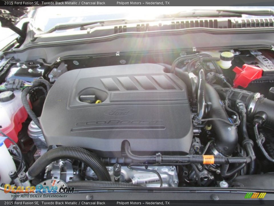 2015 Ford Fusion SE Tuxedo Black Metallic / Charcoal Black Photo #17