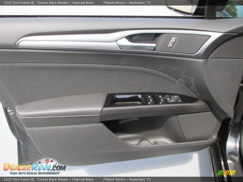 2015 Ford Fusion SE Tuxedo Black Metallic / Charcoal Black Photo #21