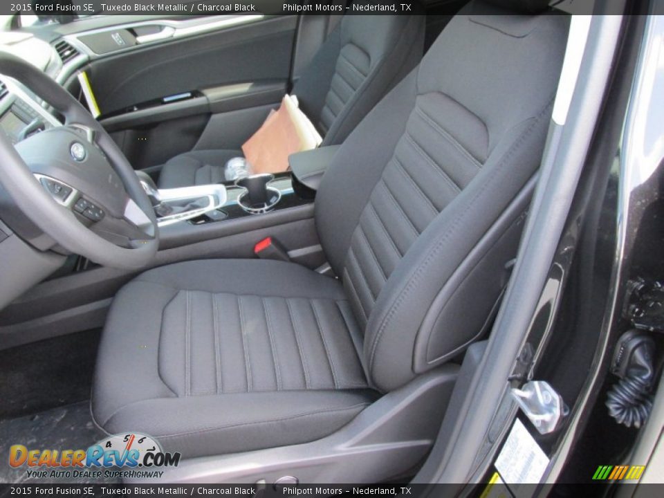 2015 Ford Fusion SE Tuxedo Black Metallic / Charcoal Black Photo #23