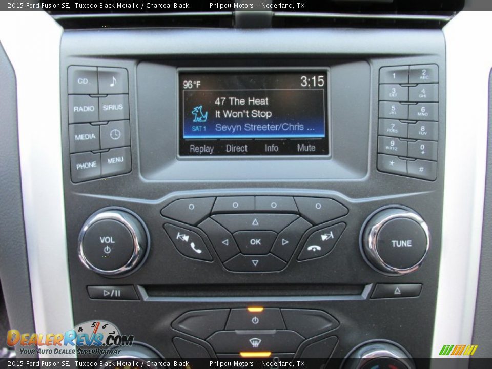 2015 Ford Fusion SE Tuxedo Black Metallic / Charcoal Black Photo #27