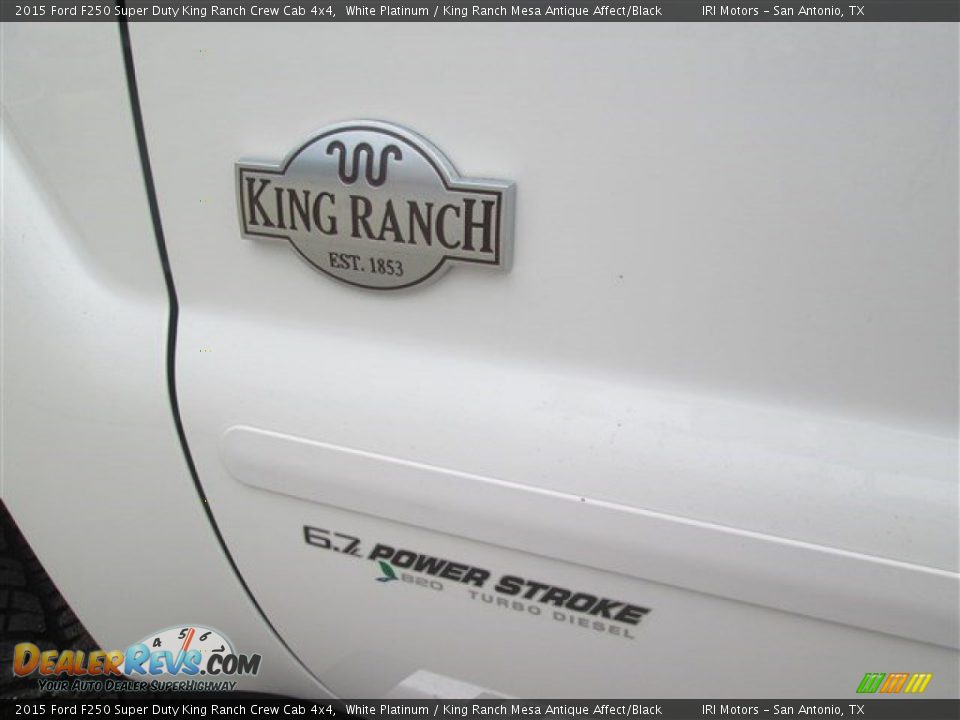 2015 Ford F250 Super Duty King Ranch Crew Cab 4x4 White Platinum / King Ranch Mesa Antique Affect/Black Photo #23