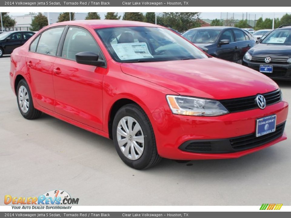 2014 Volkswagen Jetta S Sedan Tornado Red / Titan Black Photo #1