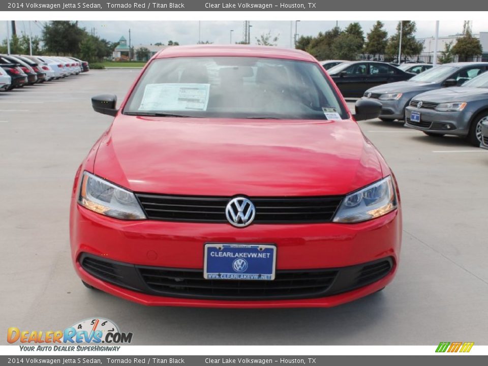 2014 Volkswagen Jetta S Sedan Tornado Red / Titan Black Photo #2