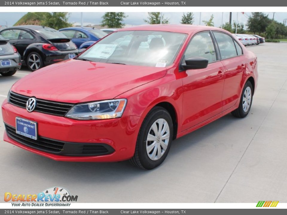 2014 Volkswagen Jetta S Sedan Tornado Red / Titan Black Photo #3