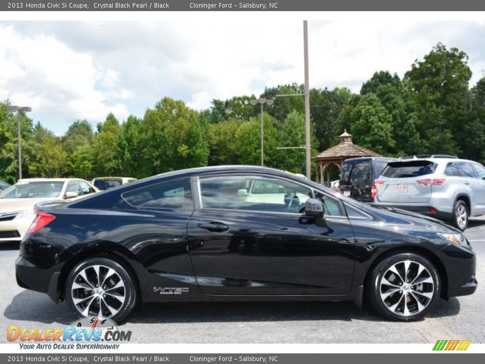 2013 Honda Civic Si Coupe Crystal Black Pearl / Black Photo #2