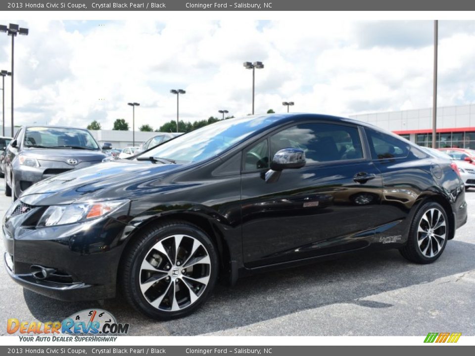 2013 Honda Civic Si Coupe Crystal Black Pearl / Black Photo #3