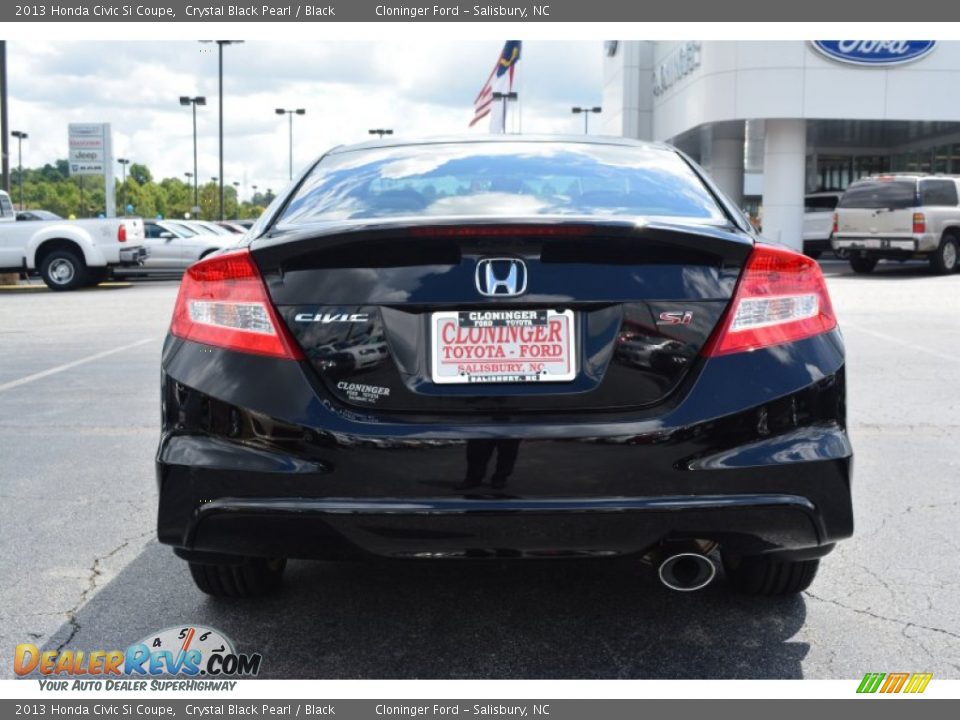 2013 Honda Civic Si Coupe Crystal Black Pearl / Black Photo #5