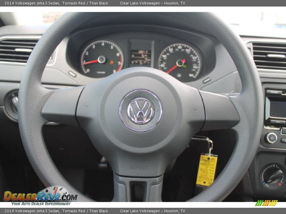 2014 Volkswagen Jetta S Sedan Tornado Red / Titan Black Photo #18