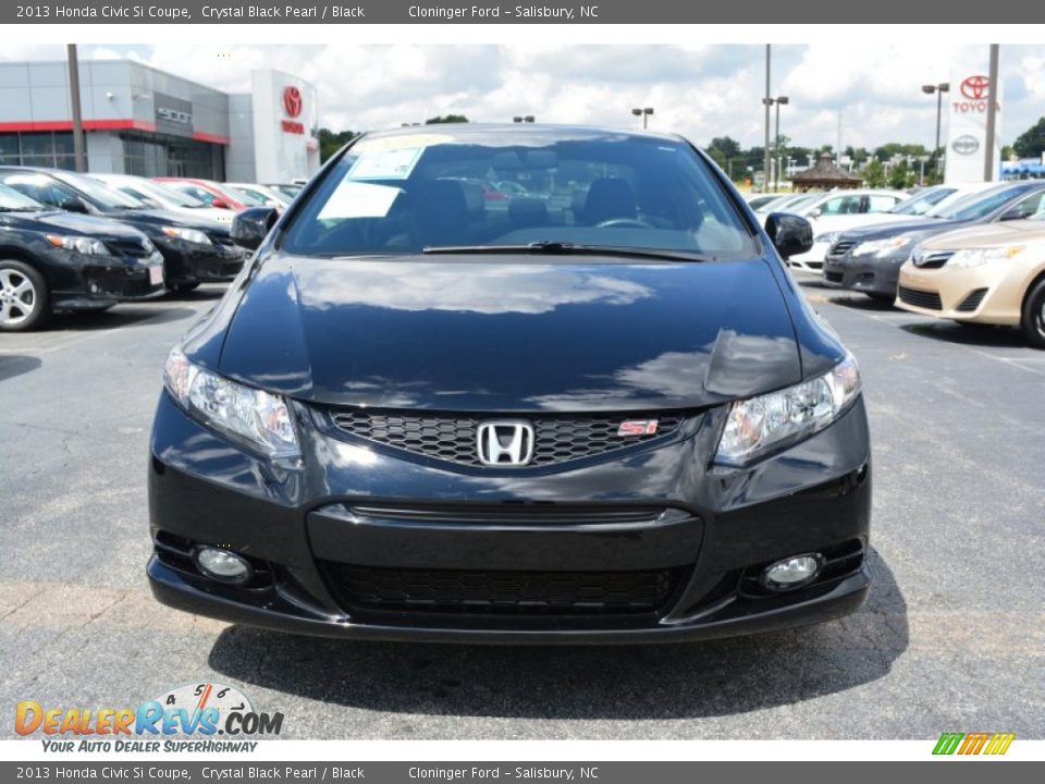 2013 Honda Civic Si Coupe Crystal Black Pearl / Black Photo #7