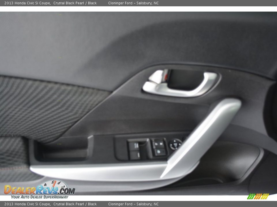 2013 Honda Civic Si Coupe Crystal Black Pearl / Black Photo #8