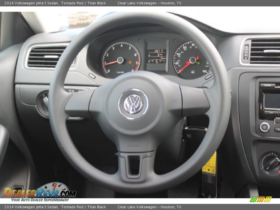 2014 Volkswagen Jetta S Sedan Tornado Red / Titan Black Photo #24