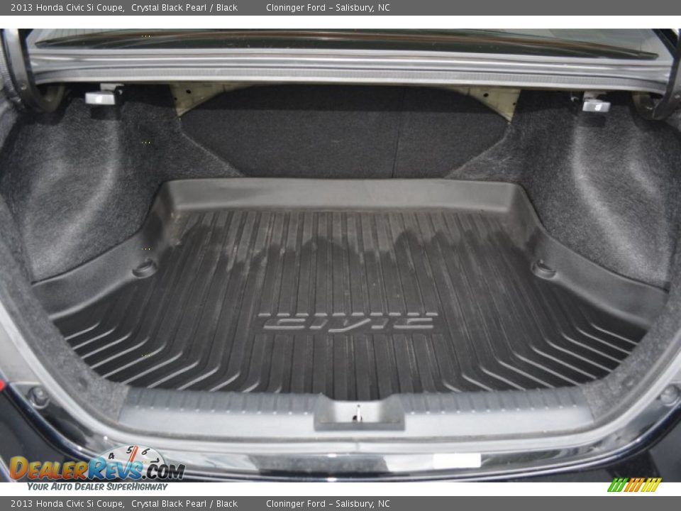 2013 Honda Civic Si Coupe Crystal Black Pearl / Black Photo #12