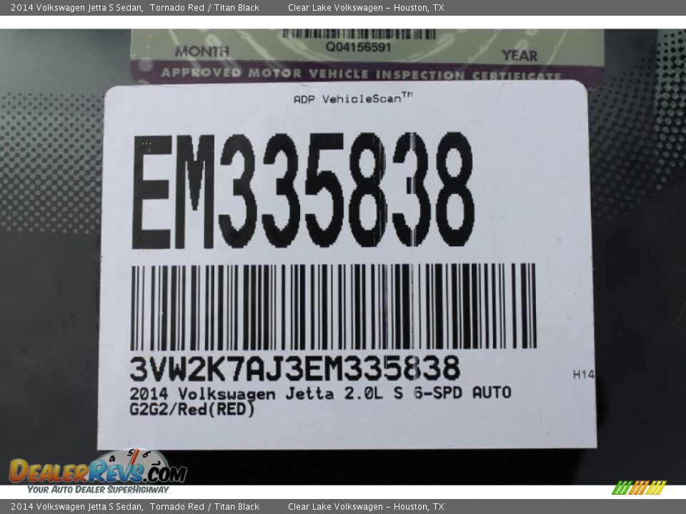 2014 Volkswagen Jetta S Sedan Tornado Red / Titan Black Photo #26
