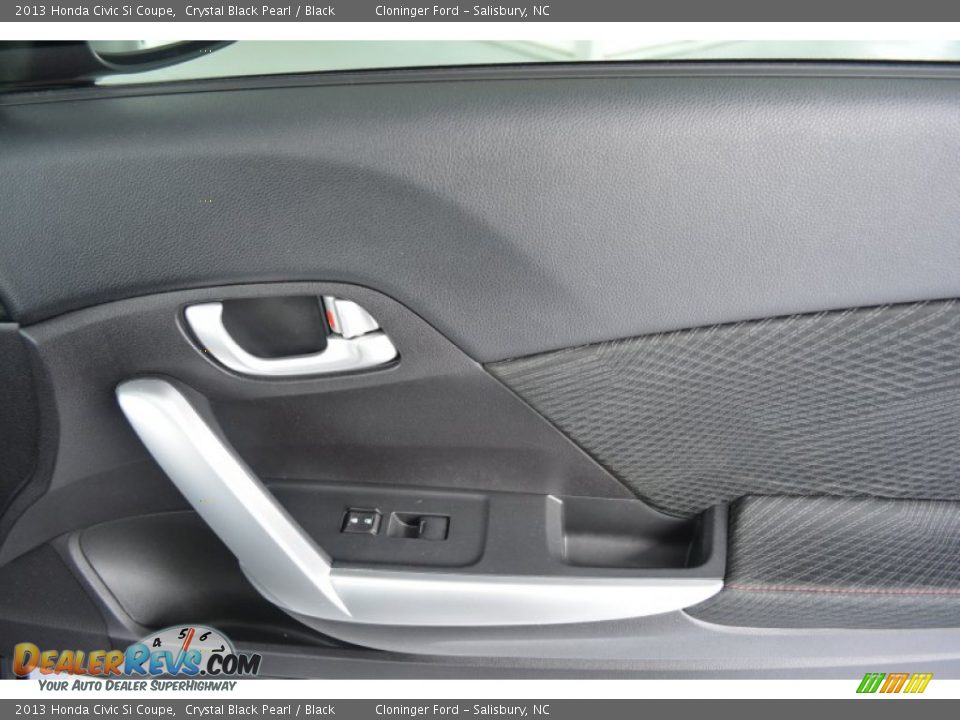 2013 Honda Civic Si Coupe Crystal Black Pearl / Black Photo #13