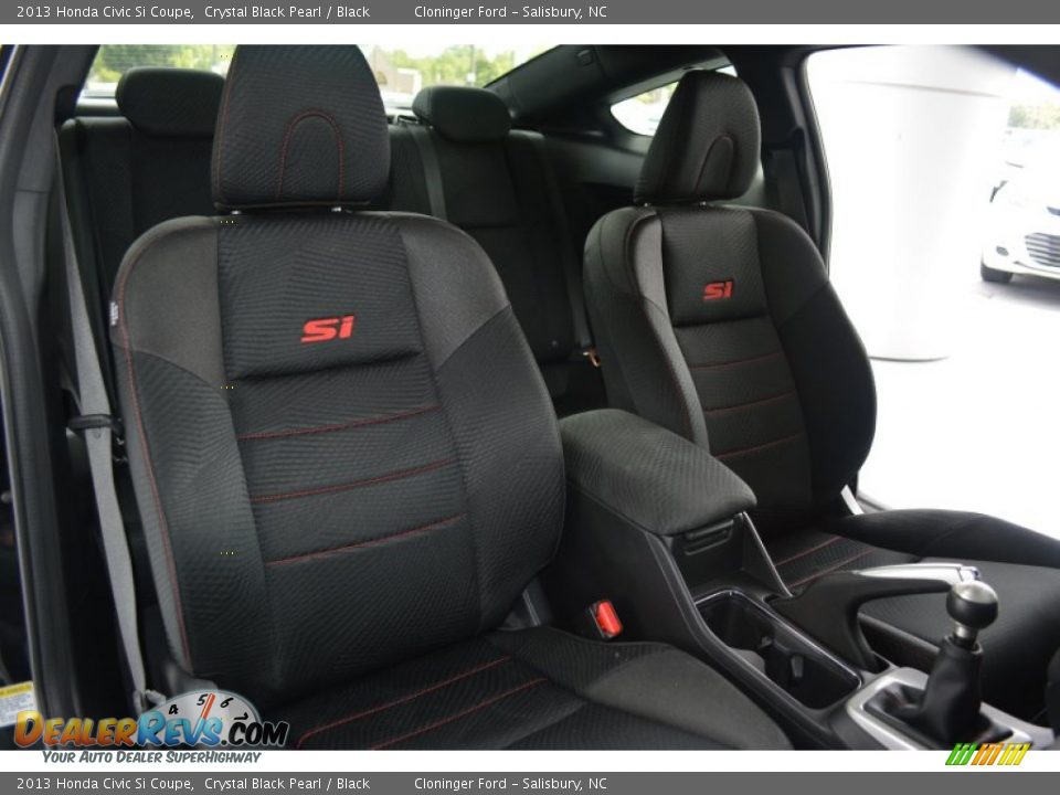 2013 Honda Civic Si Coupe Crystal Black Pearl / Black Photo #15
