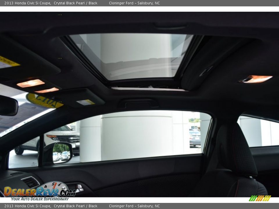 2013 Honda Civic Si Coupe Crystal Black Pearl / Black Photo #17
