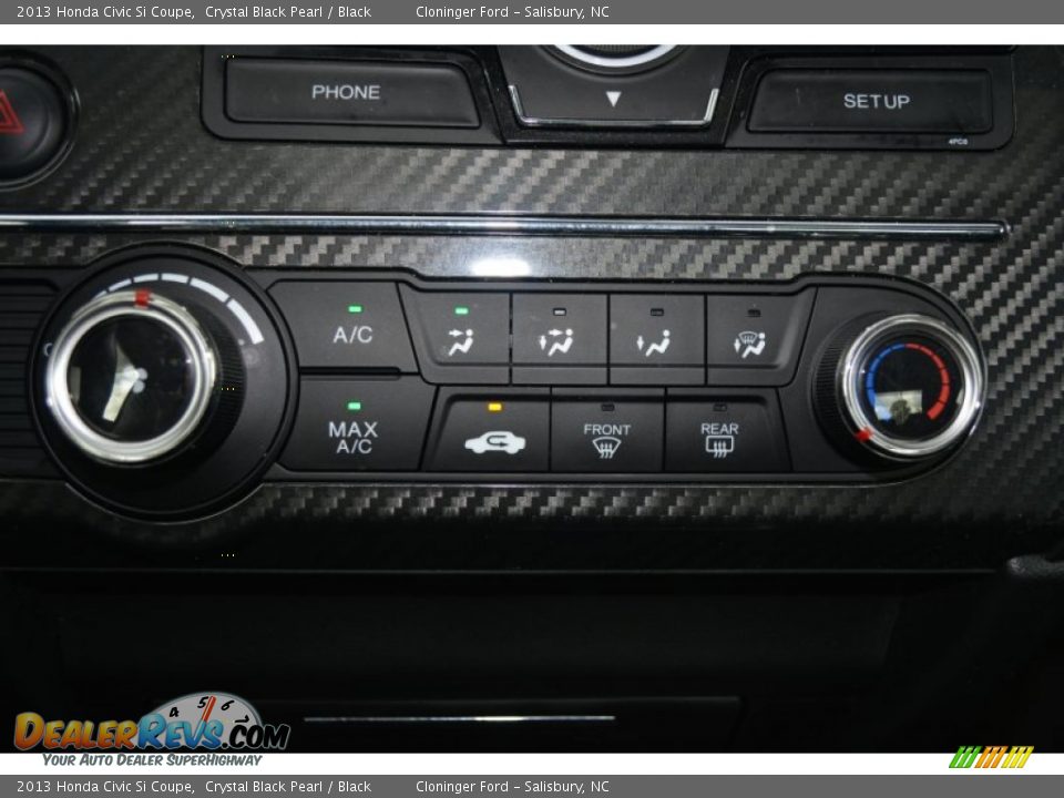 2013 Honda Civic Si Coupe Crystal Black Pearl / Black Photo #19