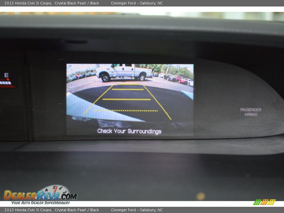 2013 Honda Civic Si Coupe Crystal Black Pearl / Black Photo #21