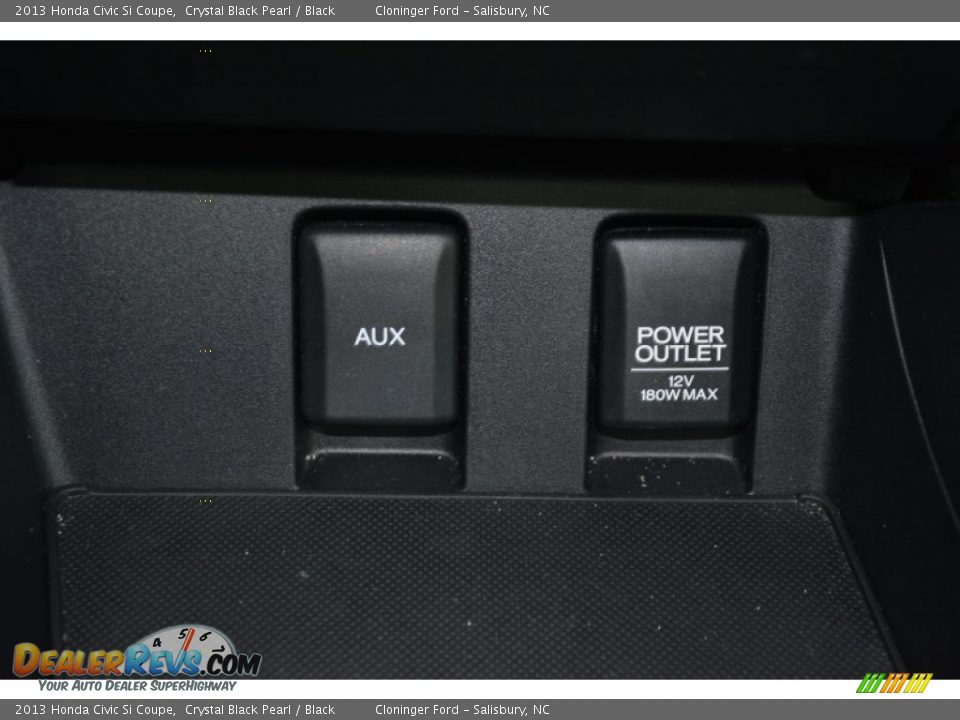 2013 Honda Civic Si Coupe Crystal Black Pearl / Black Photo #22