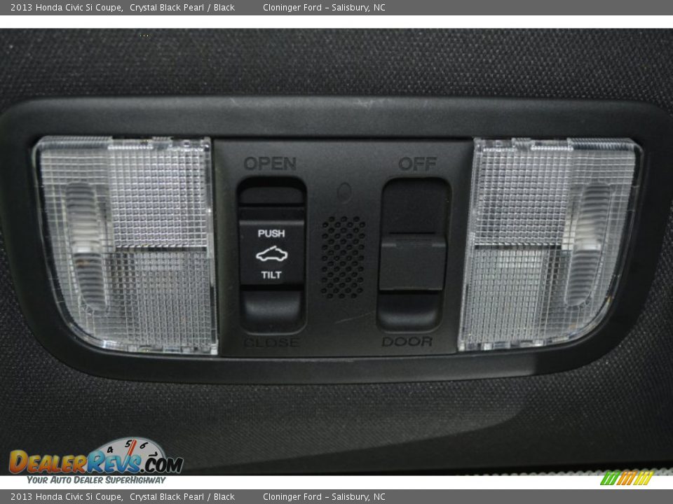 2013 Honda Civic Si Coupe Crystal Black Pearl / Black Photo #24