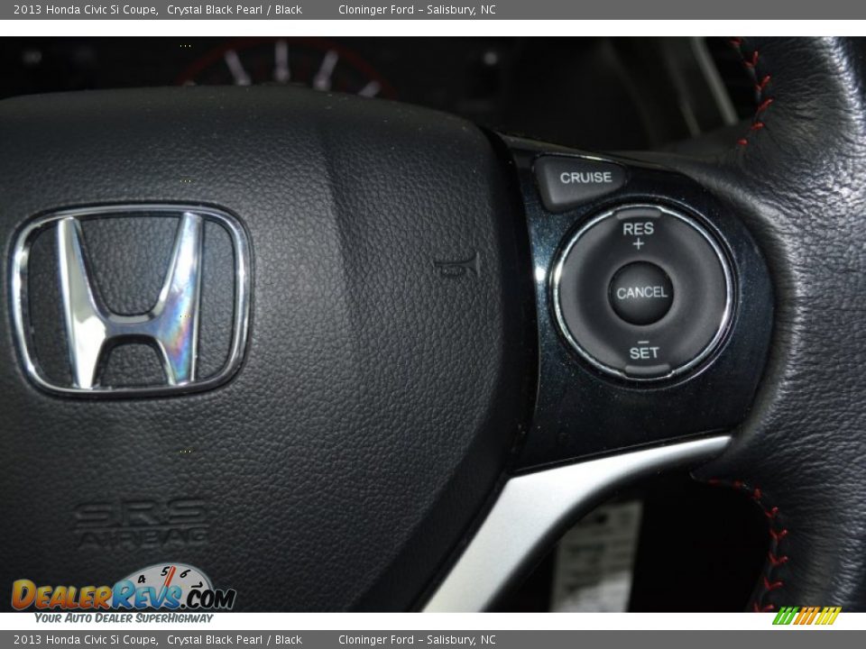 2013 Honda Civic Si Coupe Crystal Black Pearl / Black Photo #26
